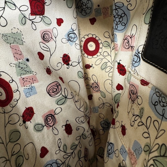 Brighton women’s straw handbag with charms, leather trim - Picture 8 of 11